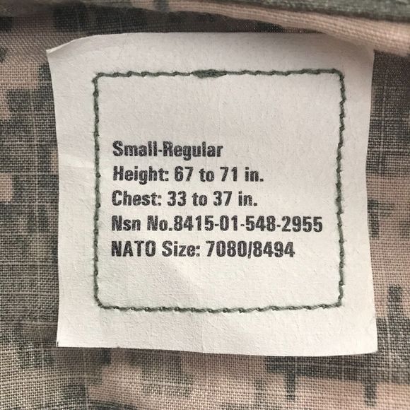 NEW! Tencate Defender M Camo Jacket Small-Regular‎ FR ACU Flame Resistant NWT - Picture 3 of 8